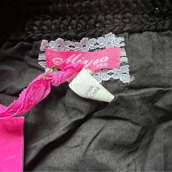 MIYAO SKIRT, Black Lace, MIDI Length with lining size M NWT - Picture 3 of 5